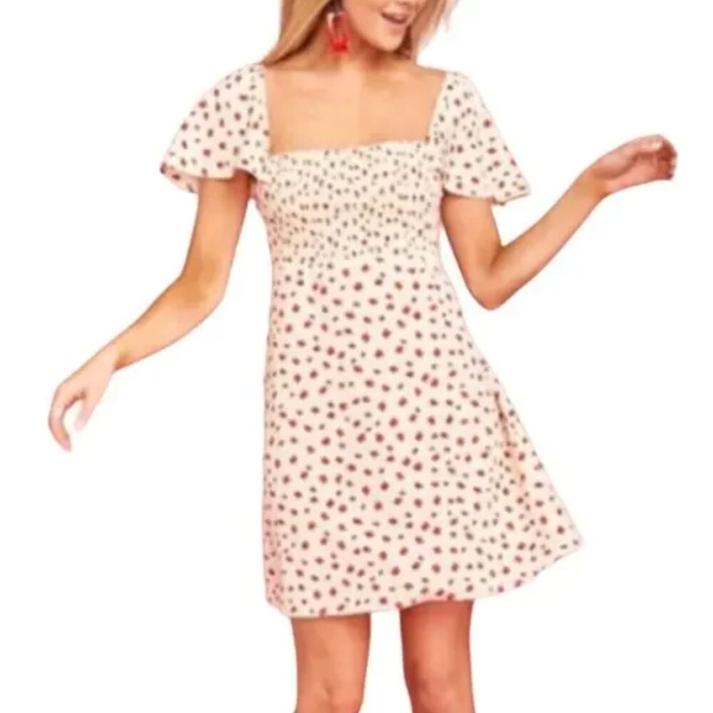 Show Me Your Mumu Breanna Heart Eye Floral Mini Dress
